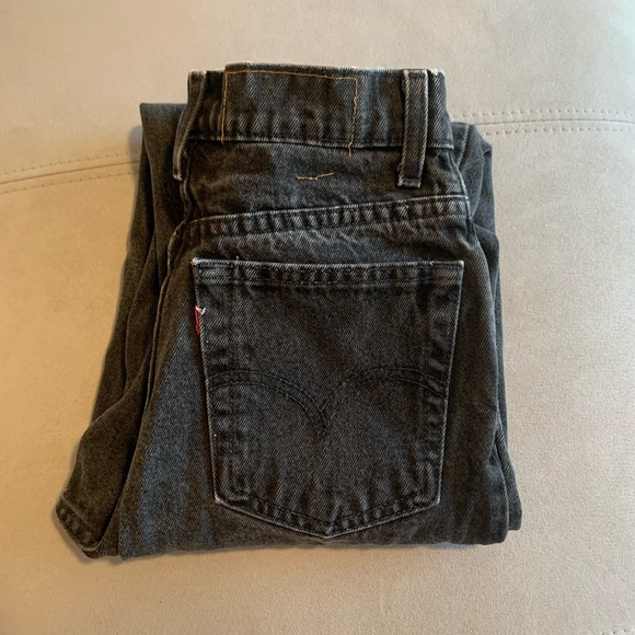 SOLD* TINY Vintage Levi’s Faded Black 512 3 MED - Picture 1 of 7